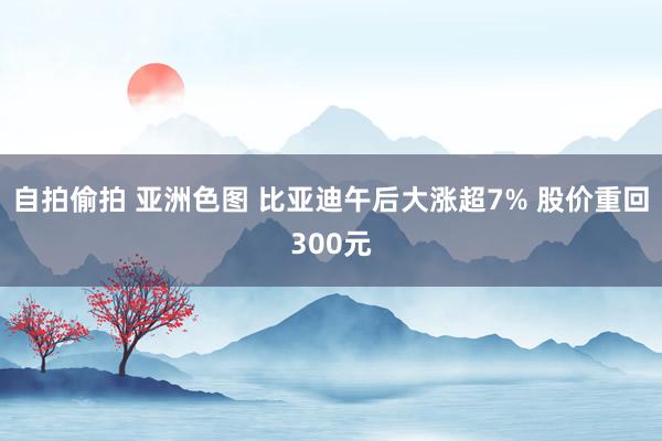 自拍偷拍 亚洲色图 比亚迪午后大涨超7% 股价重回300元